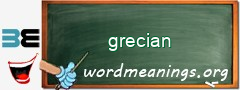 WordMeaning blackboard for grecian